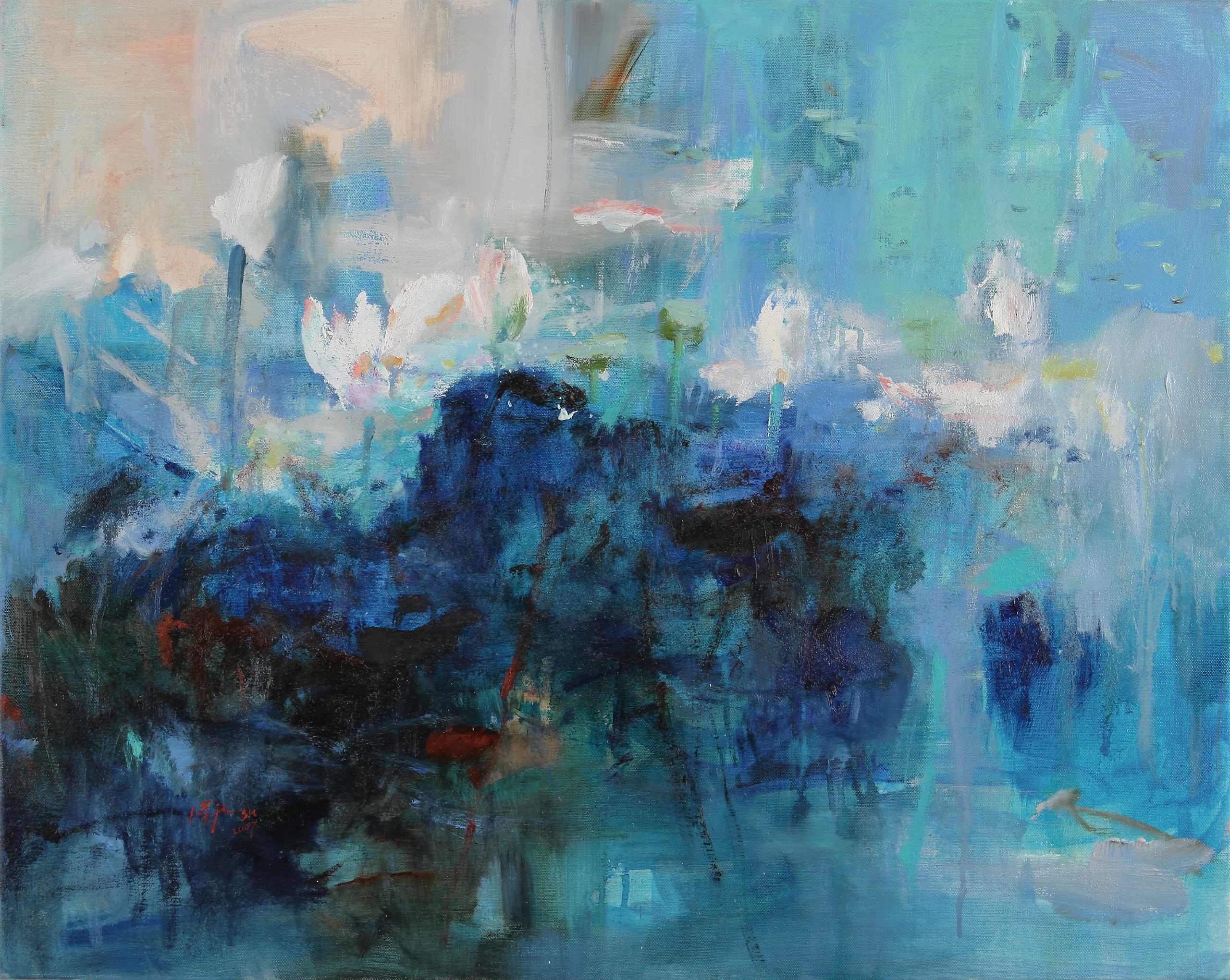 Early lotus - Mo Hai Lou International Art Research Group